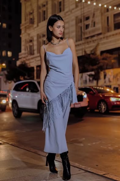 Fringe Scarf Dress