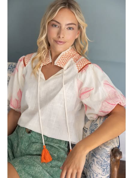 Tassel Tie Blouse