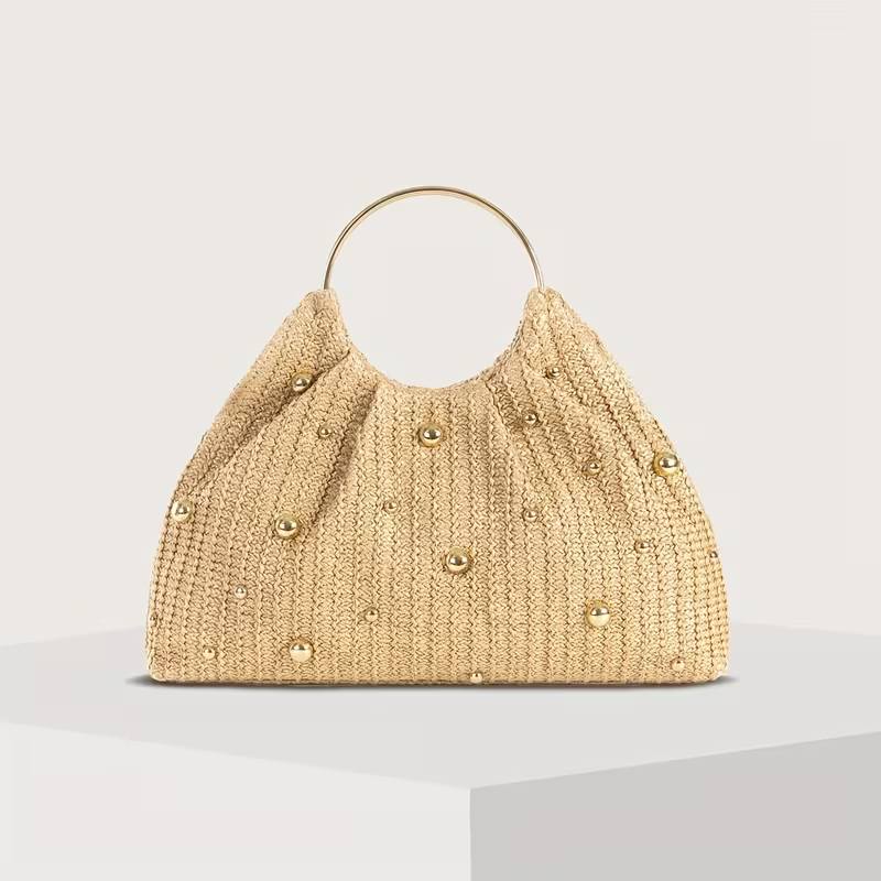 Gold Studded Clutch