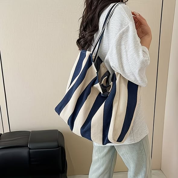 Stripe Canvas Bag