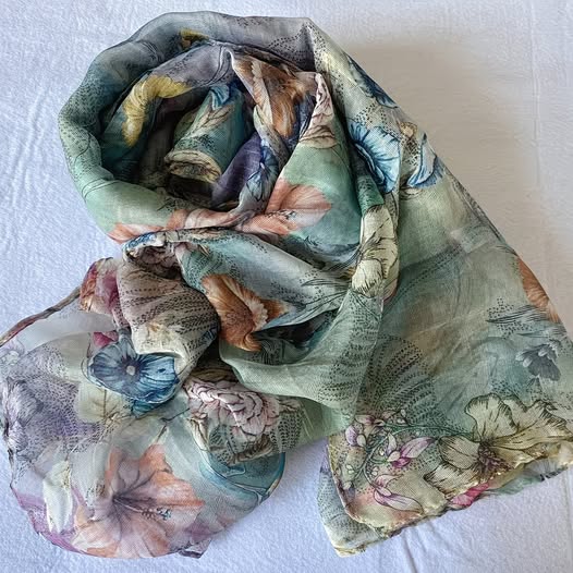Watercolor Pastel Scarf