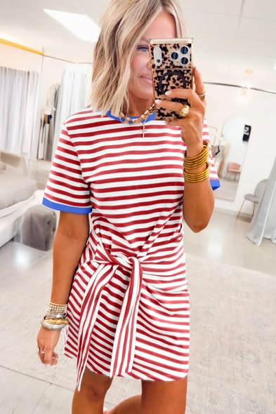 Stripe Tie Dress