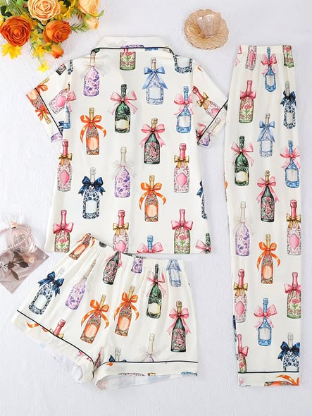 Champagne PJ 3pc Set