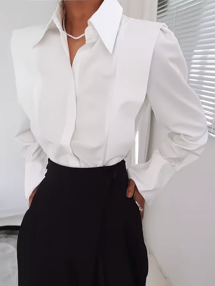 Power Shoulder Blouse