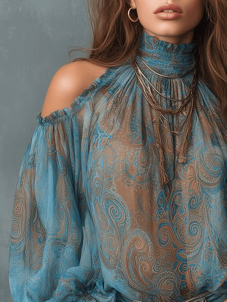 Open Shoulder Blouse