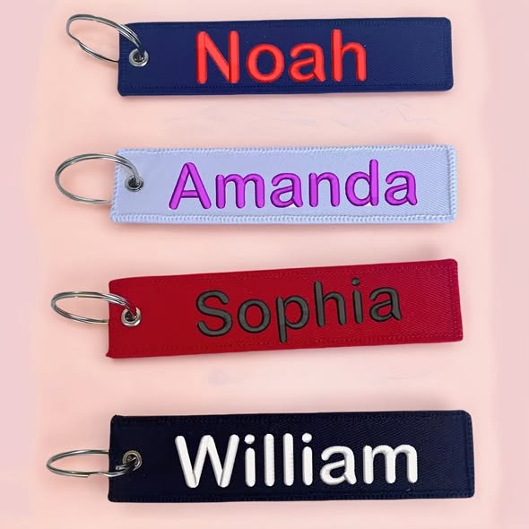 Custom Embroidered Key Chain