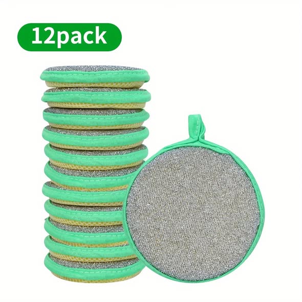 12 Pack Double Sided Sponge