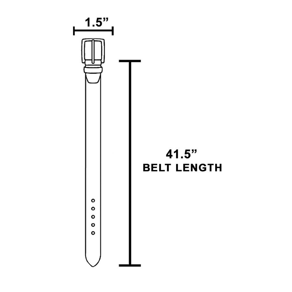 Wide Vegan Leather Whipstitch Belt