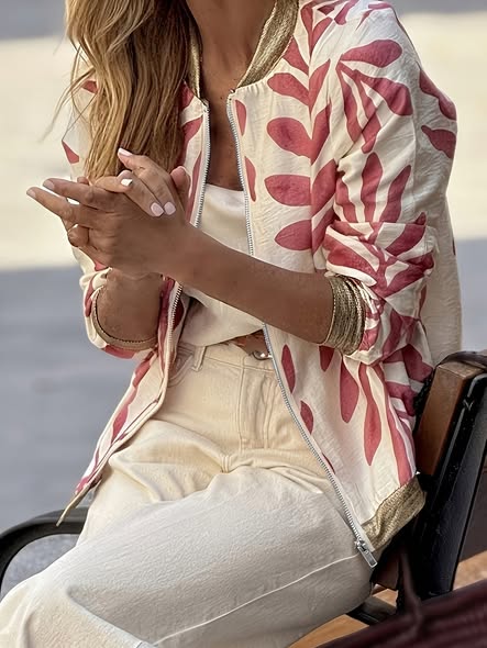 Botanical Bomber Jacket
