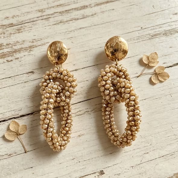Knotted Hoop Earrings