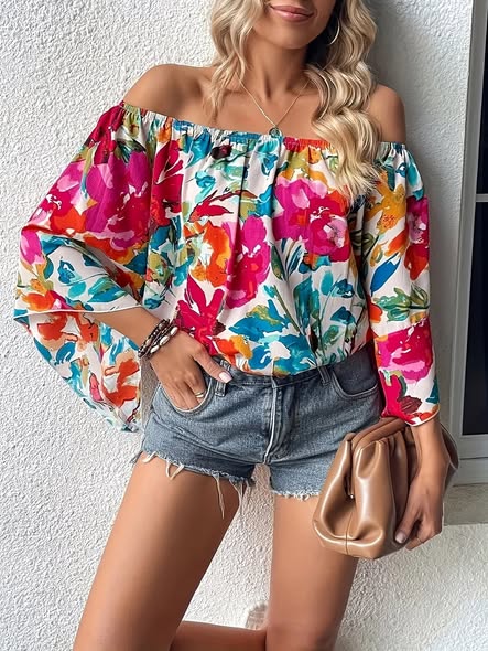 Fresh Floral Off Shoulder
