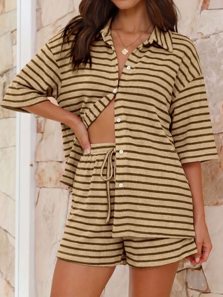 Waffle Stripe Set