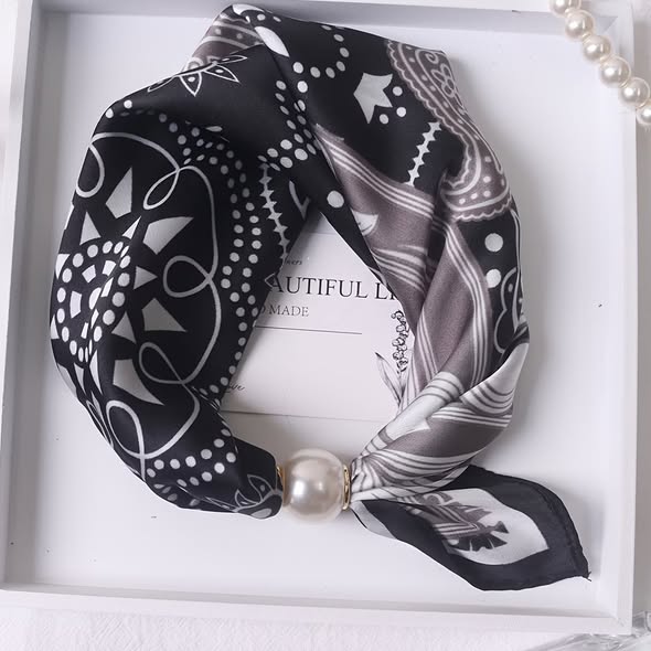Pearl Magnetic Silky Scarf