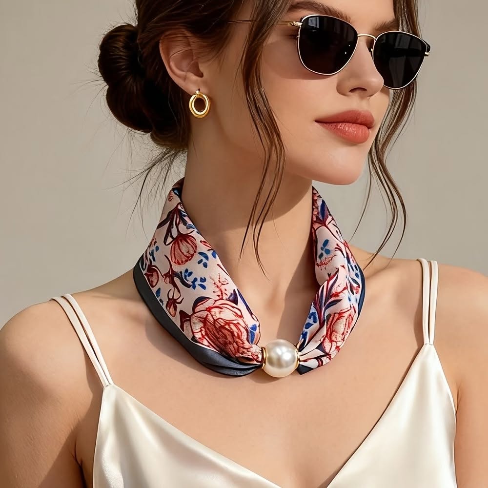 Pearl Magnetic Silky Scarf