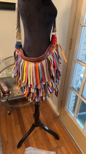 Colorful Handmade Leather Purse