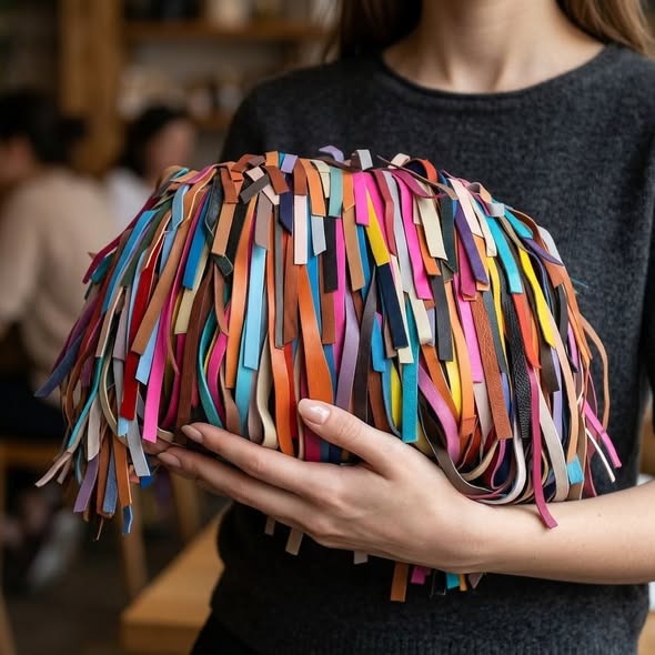 Colorful Handmade Leather Purse