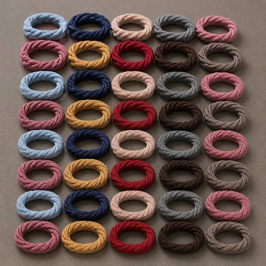 50 pcs LUXE Twist Hair Ties