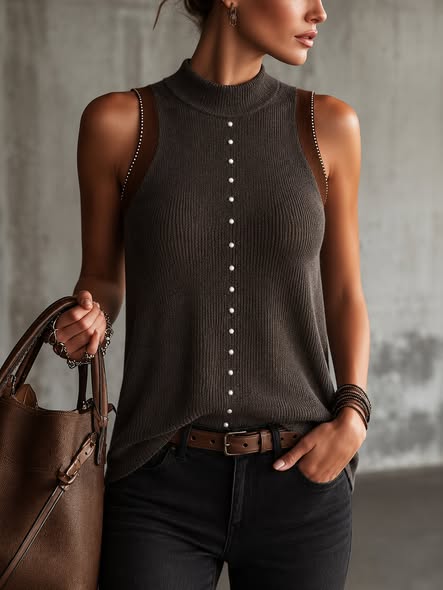 Stone Ribbed Tank