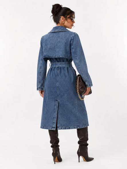 Fur Colar Denim Coat