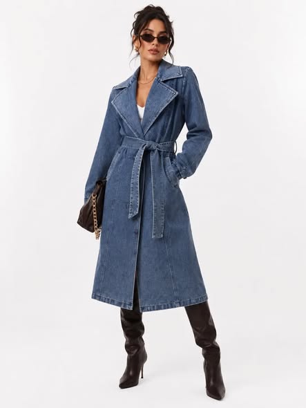 Fur Colar Denim Coat