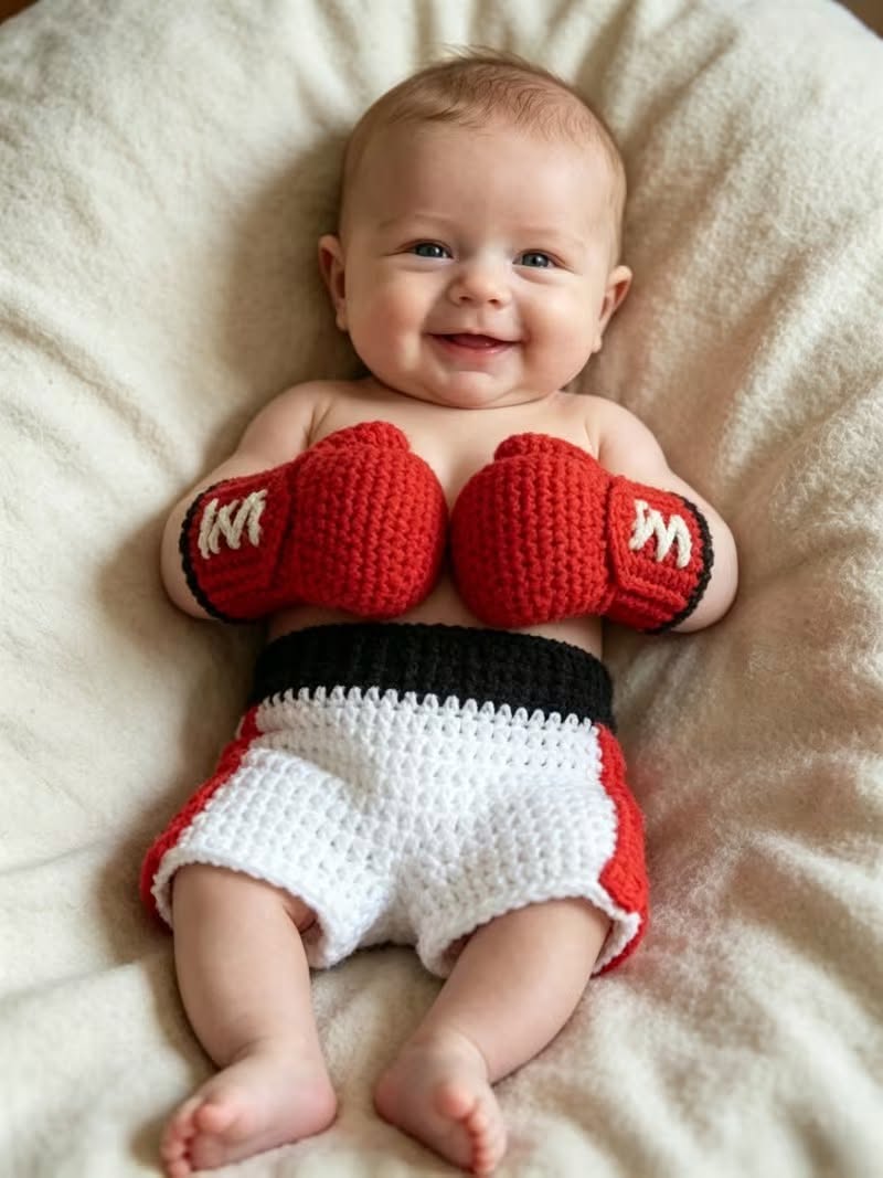 3 Pcs Baby Hand Knitted Set