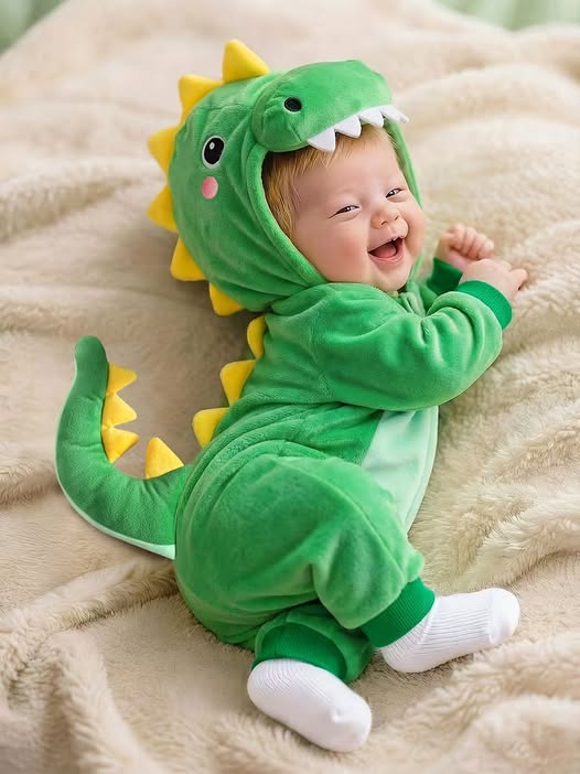Baby 3d Dino Onesie