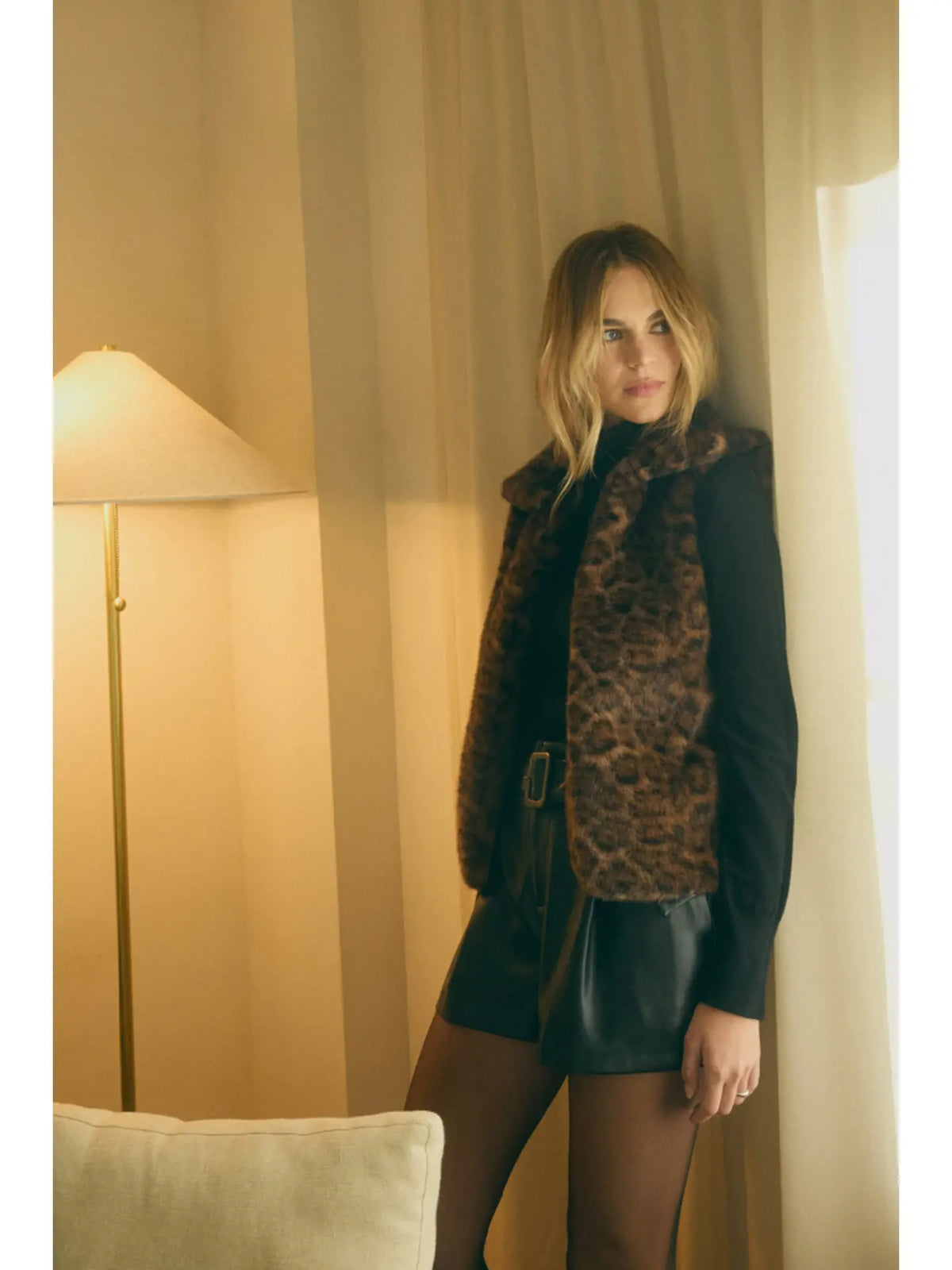 Leopard Fur Vest