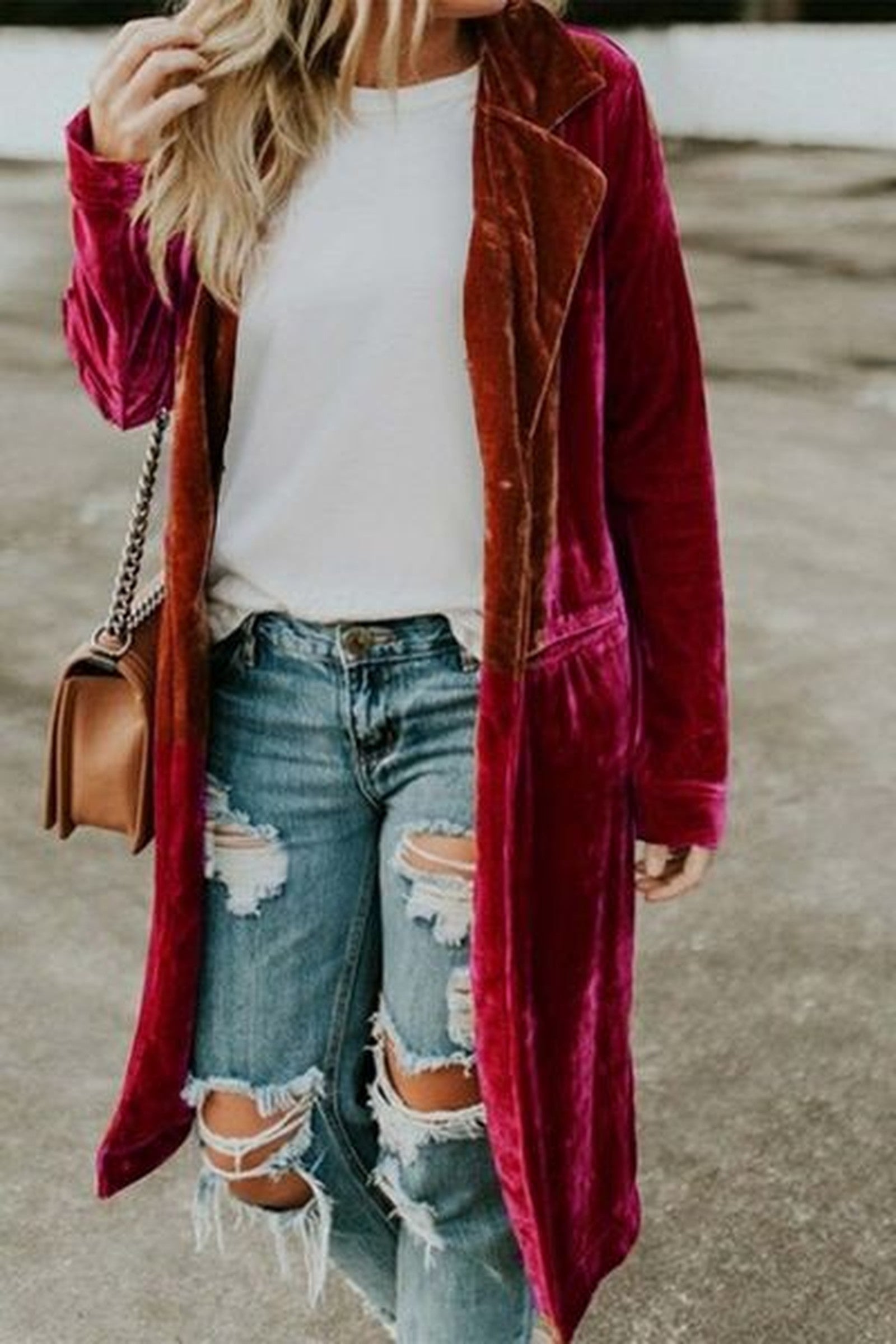 Velvet Maxi Cardigan