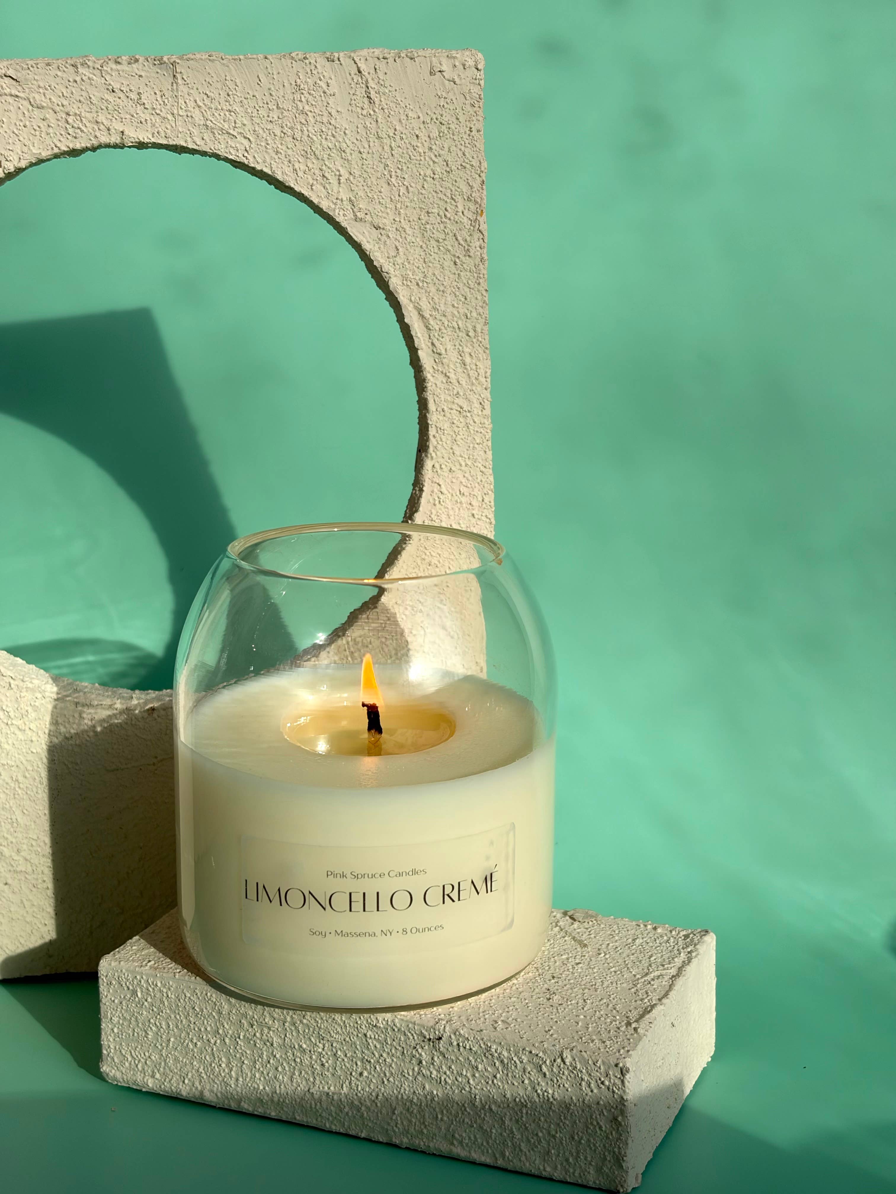 Cork Top Candle - Limoncello crème scent - spring candles