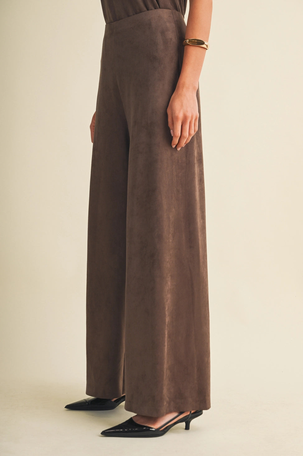 Vegan Suede Brownie Pant