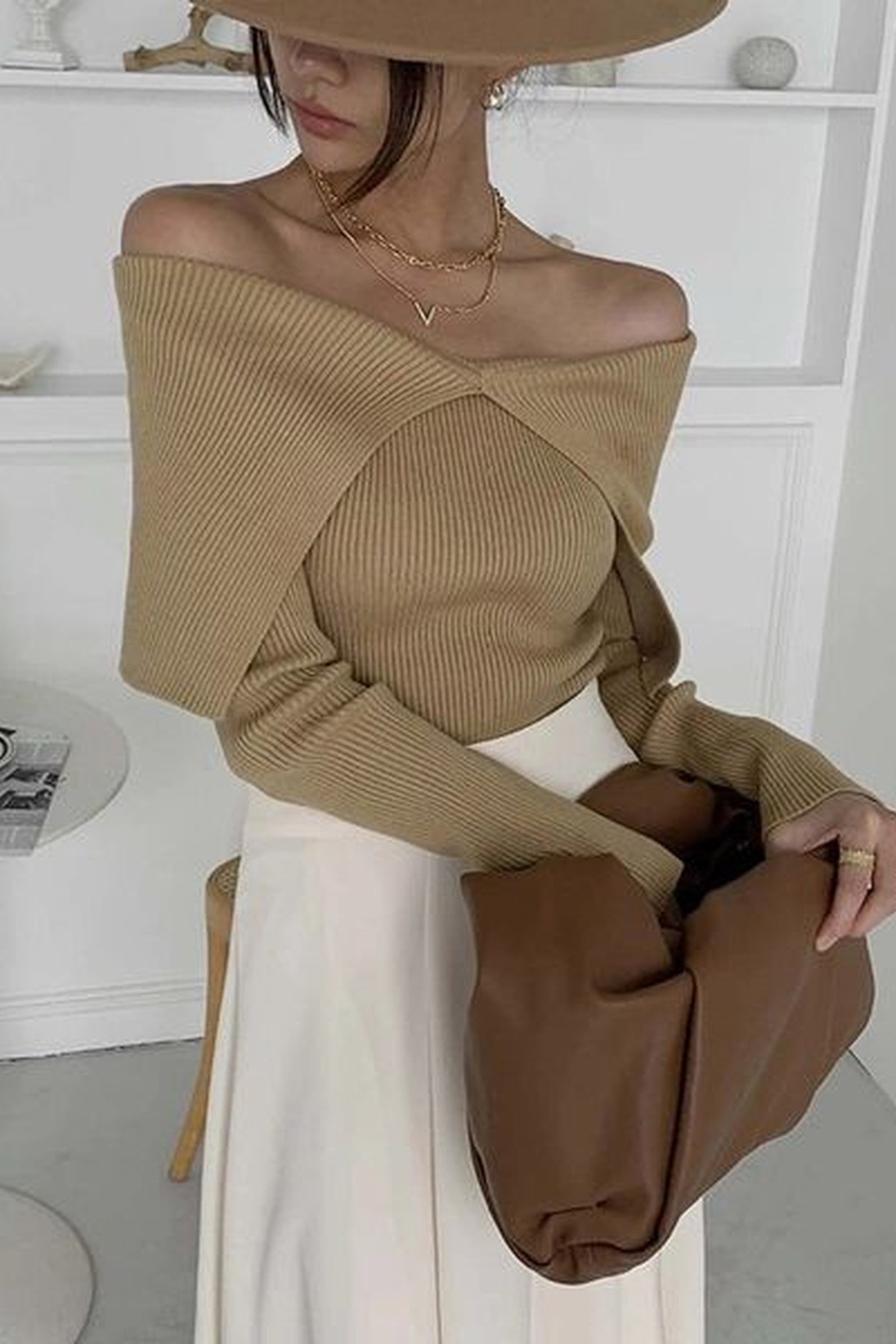 Very Vogue Off Shoulder Sweater
