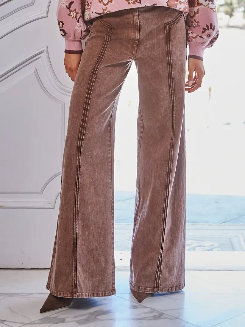 Mauve Denim Pants