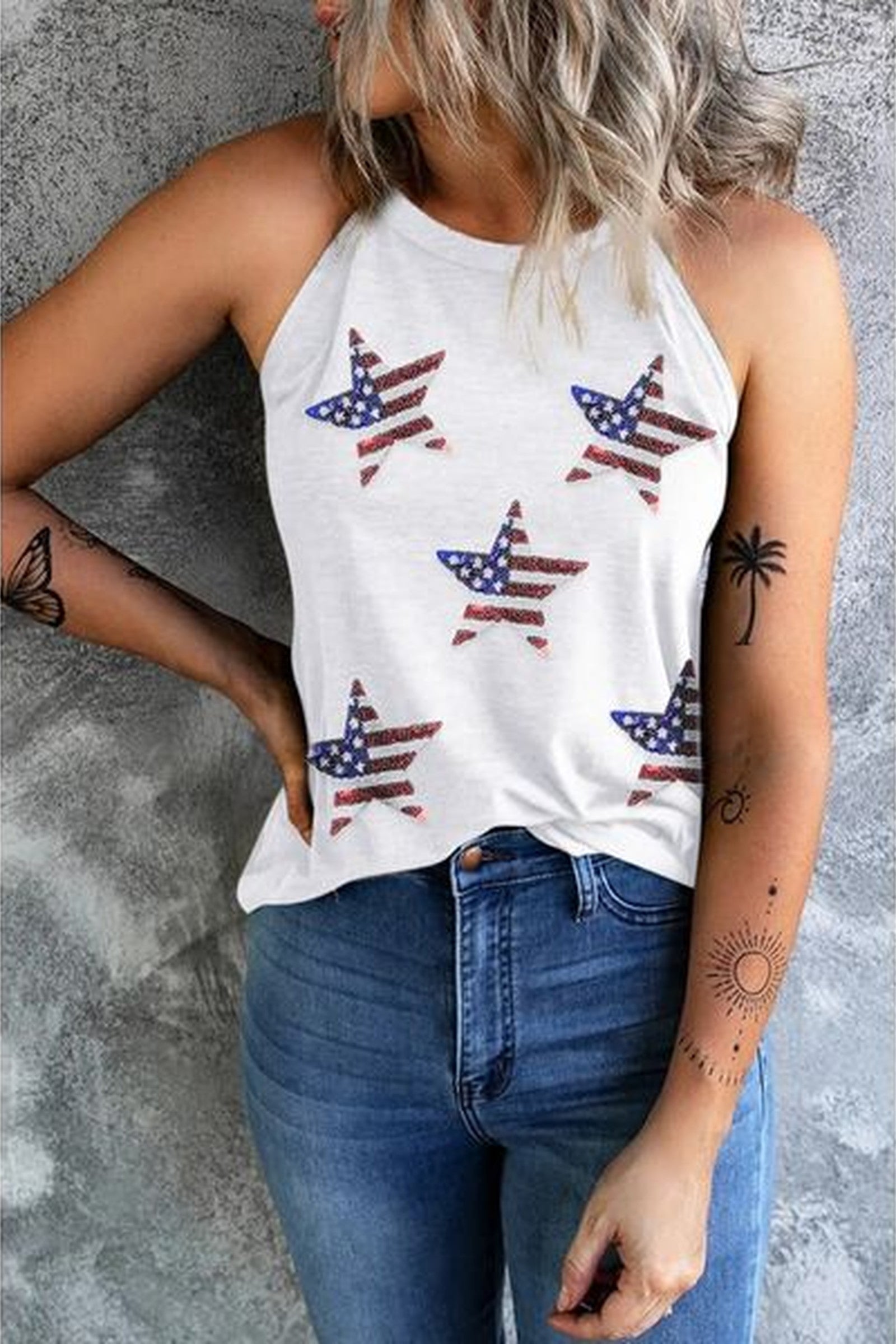 Sequin Stars Top