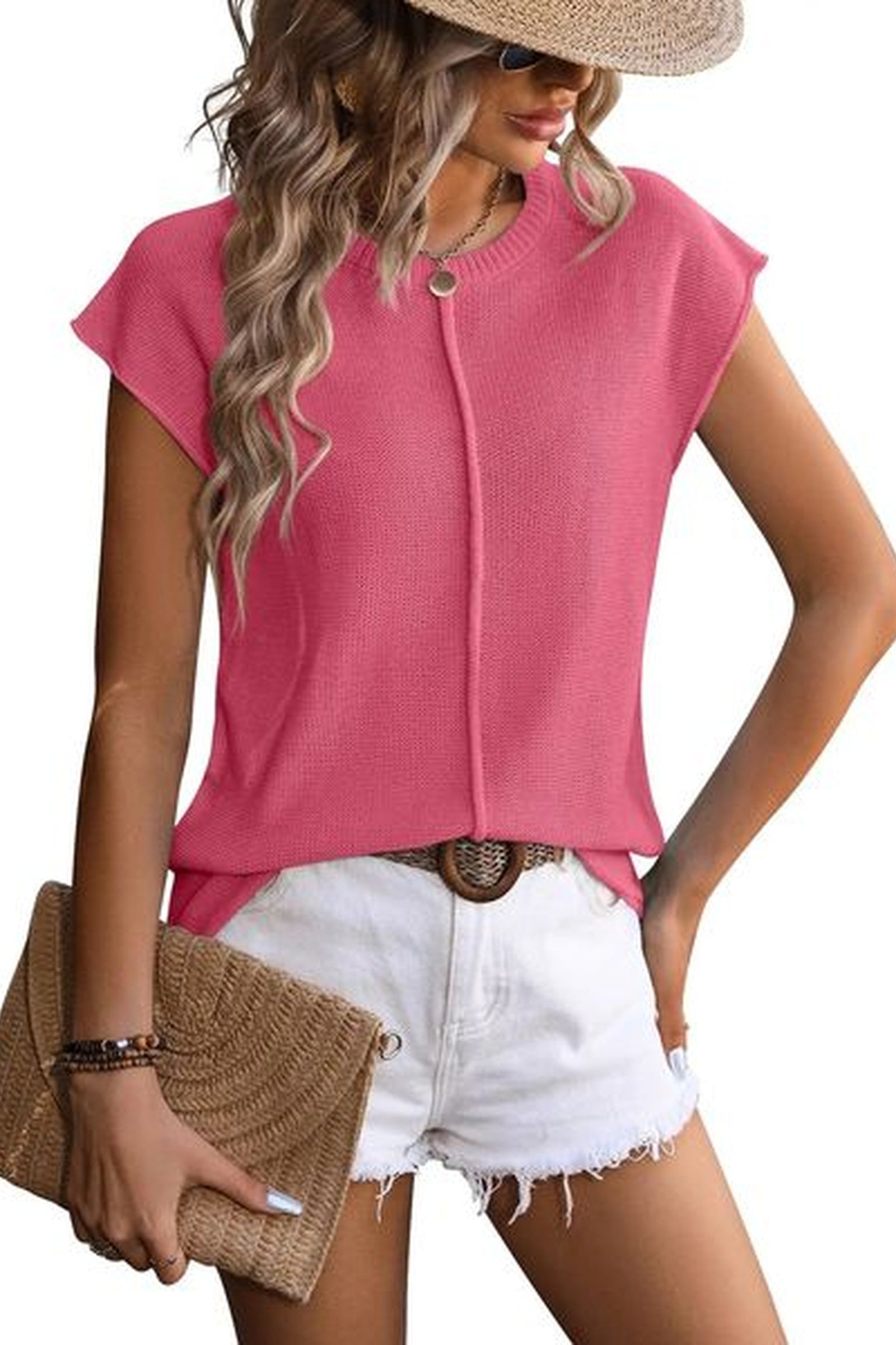 Light Woven Knit Top