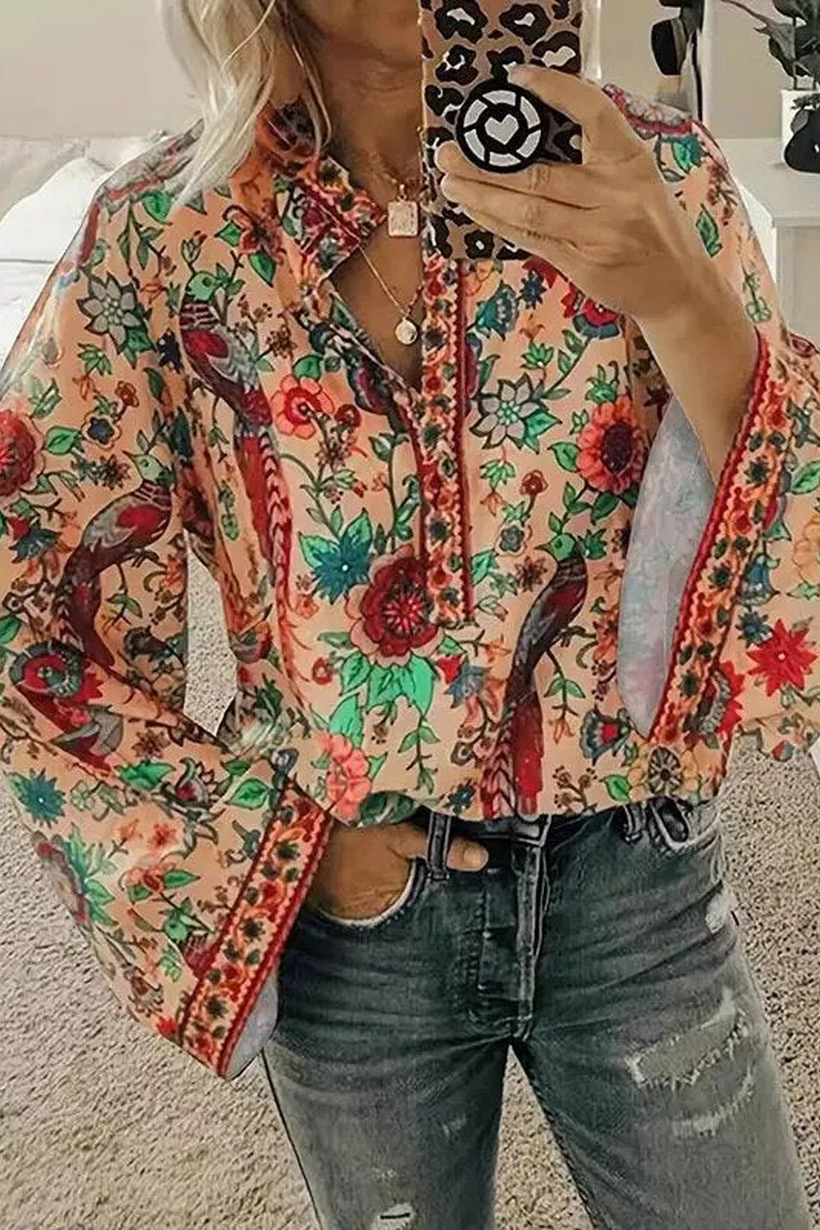 Boho Bird Blouse