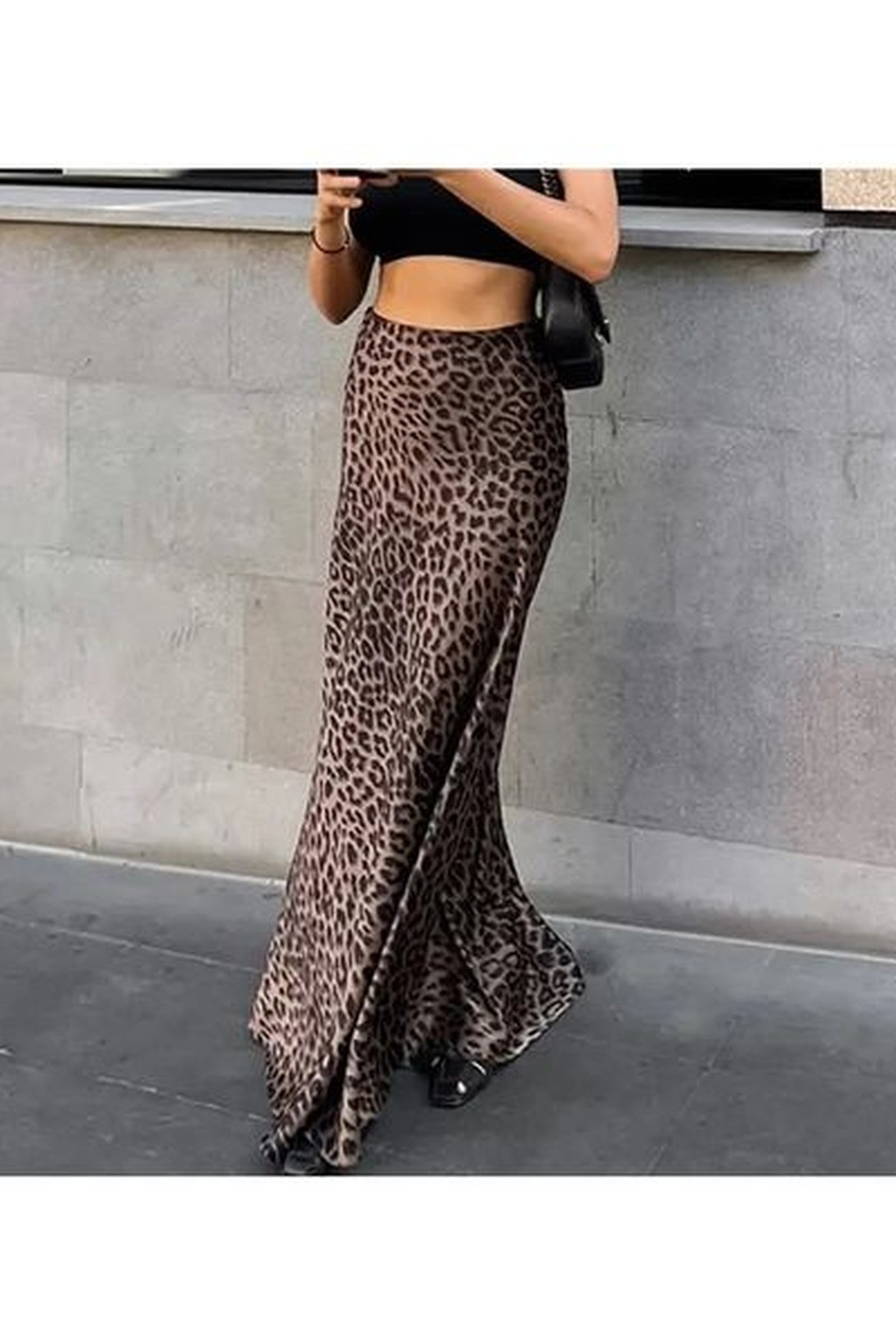 Long Leopard Skirt