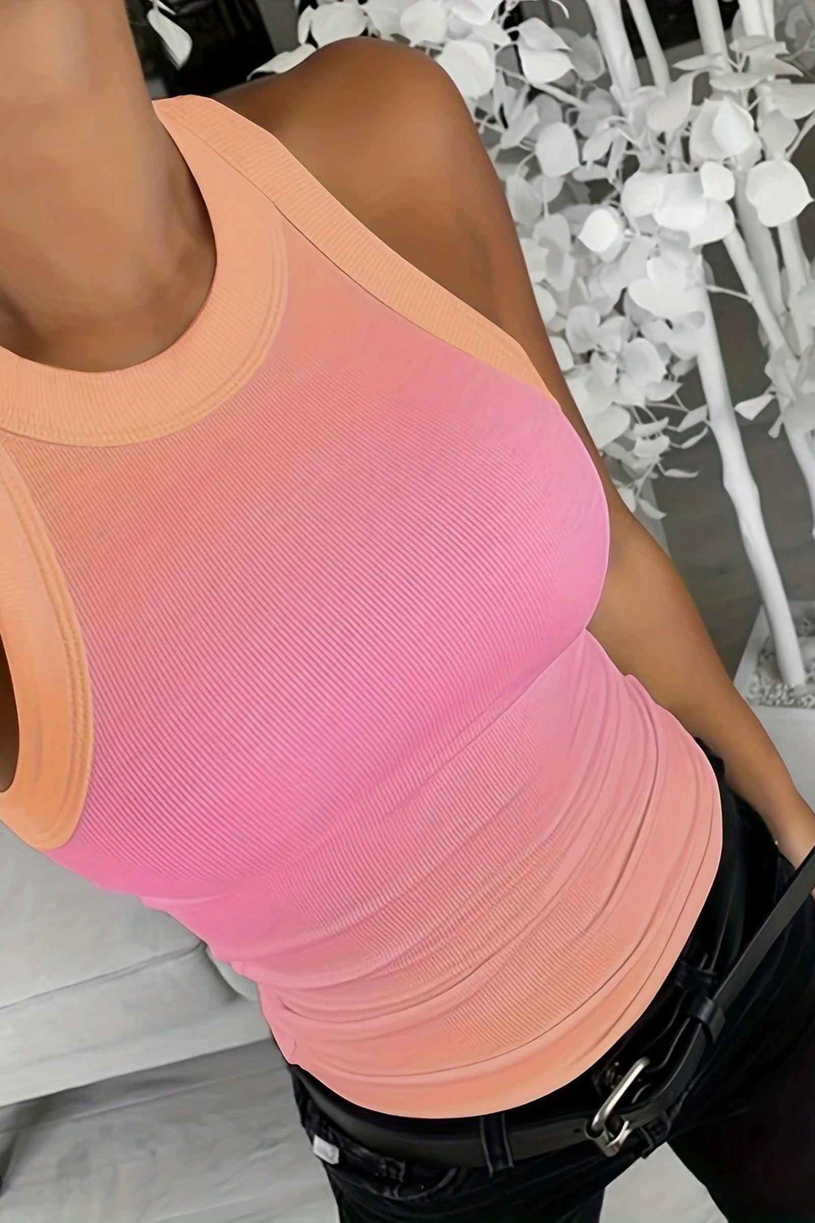 Pink Orange Ombre Tank