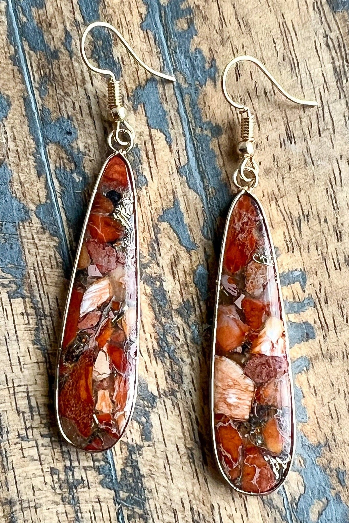 Samira Red Clay Earrings