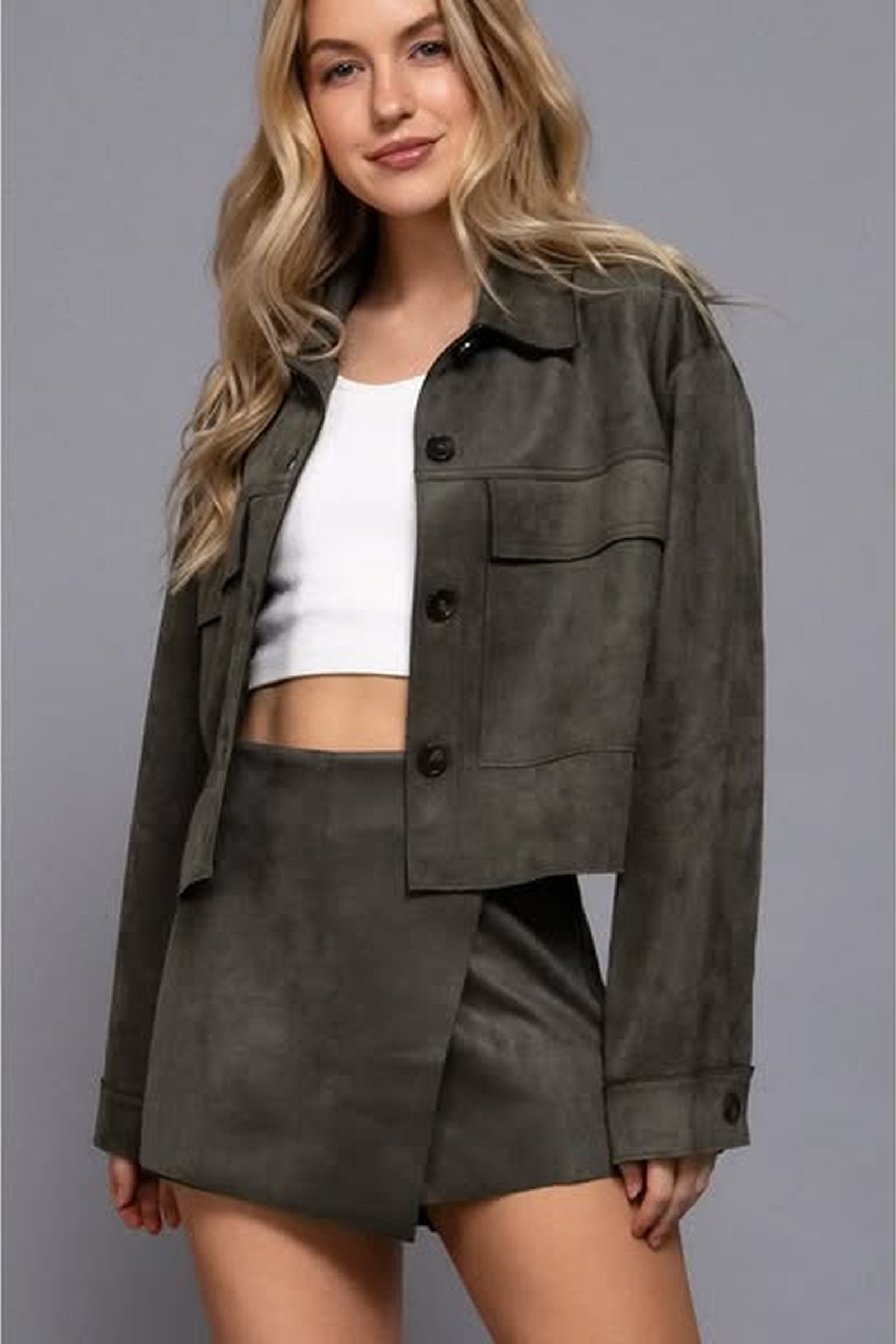 Vegan Ultra Suede Skort