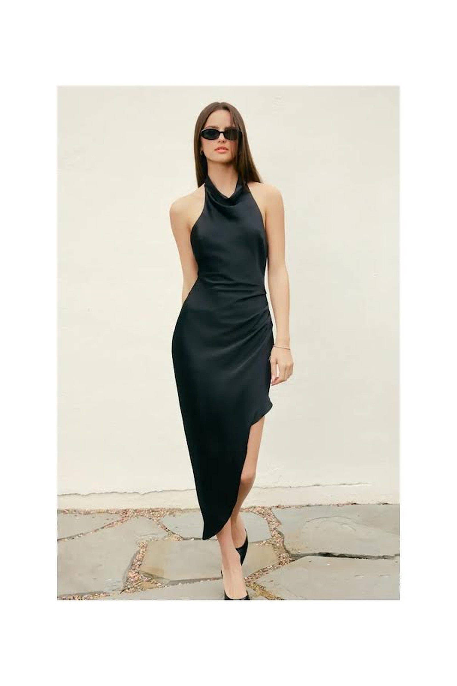Silky Black Dress