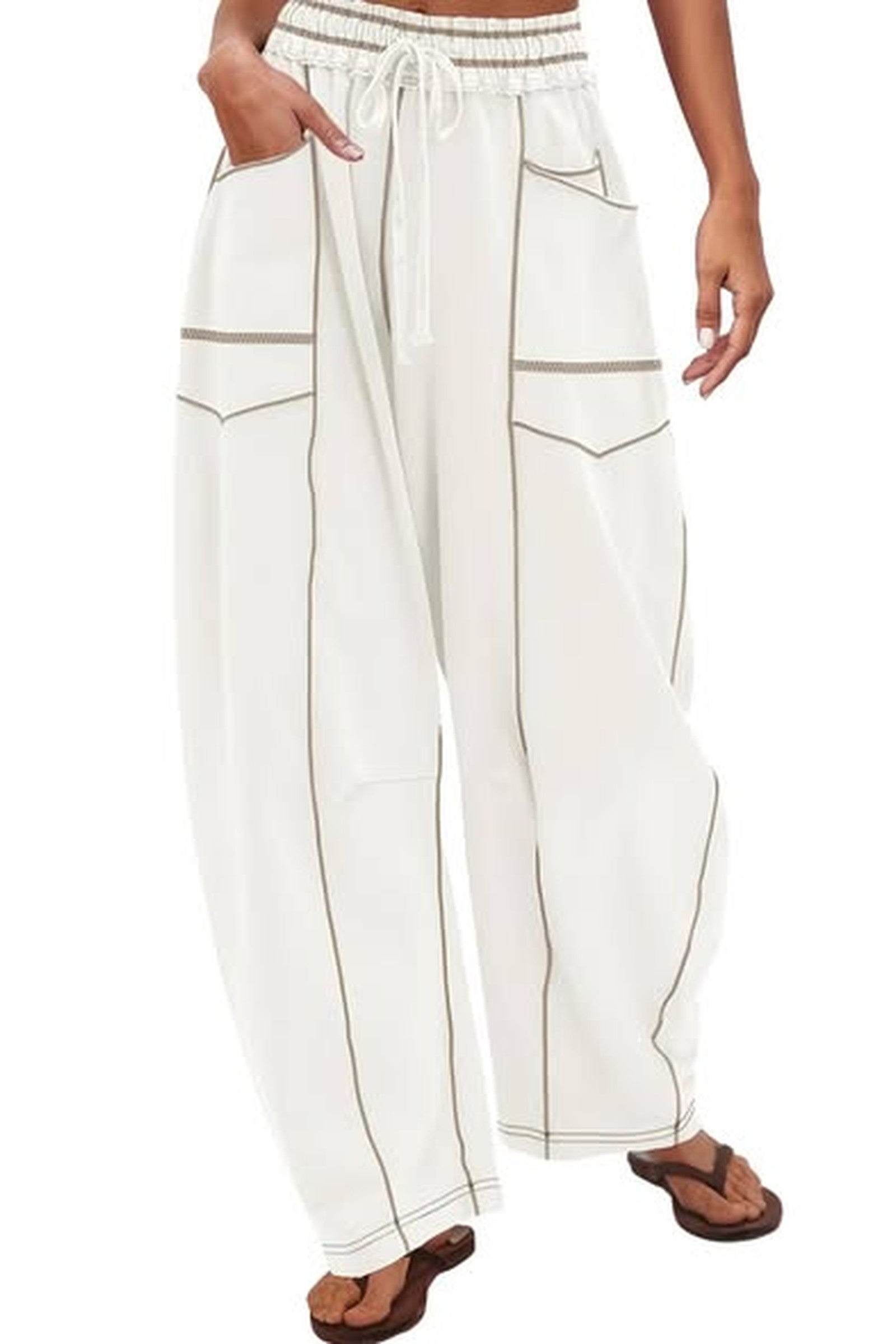 Exposed Stitching Pant