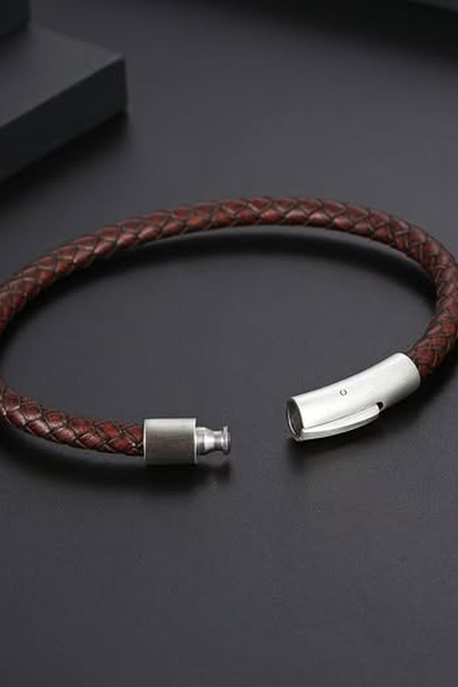 Genuine Leather Mens Bracelet