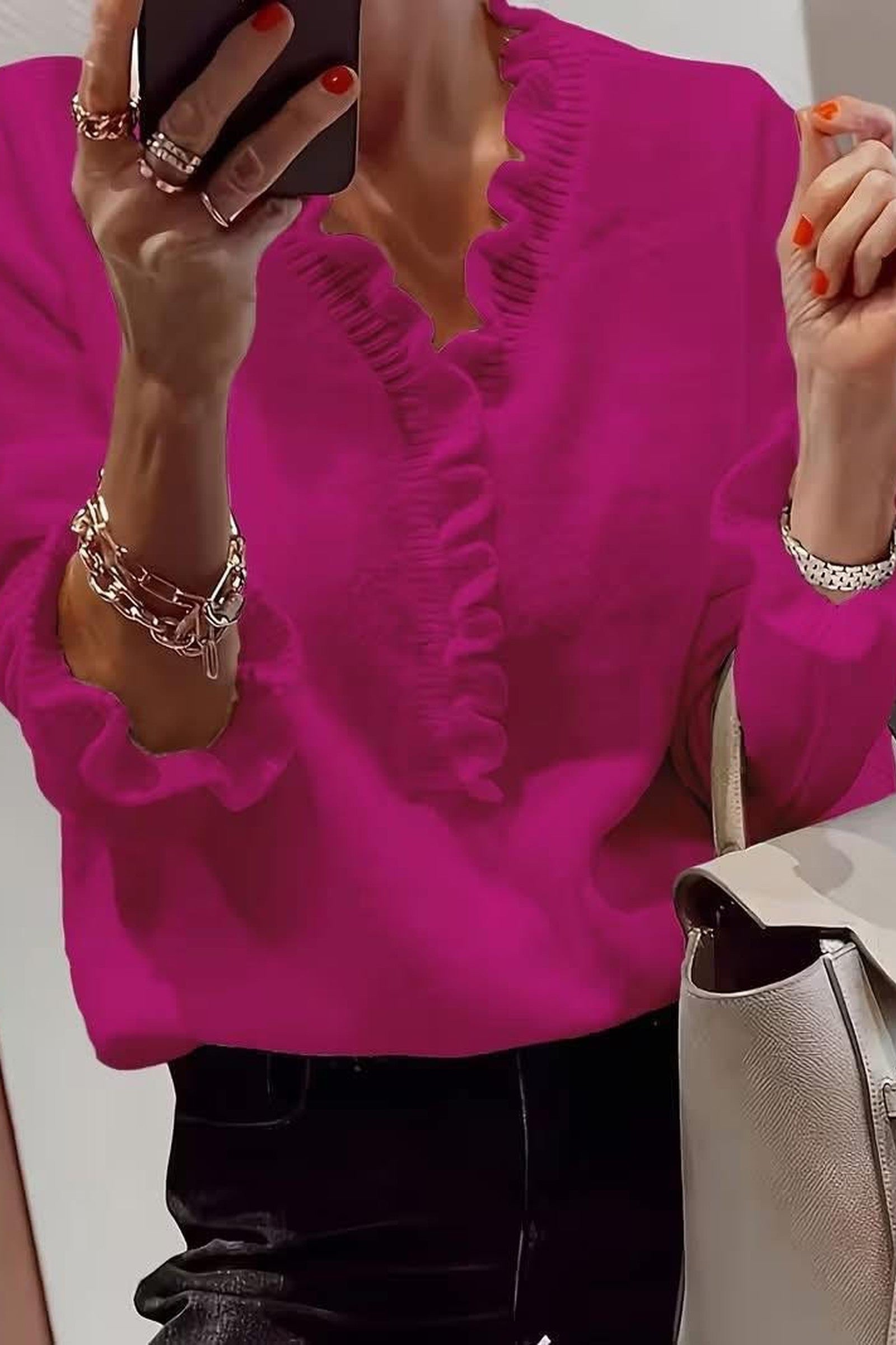Soft Ruffle Sweater