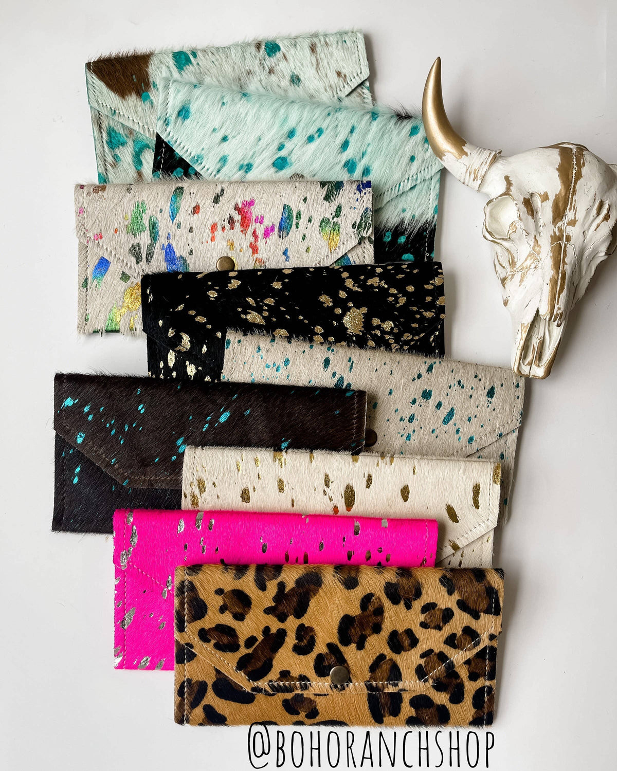 Western Cowhide Hair On Wallet
