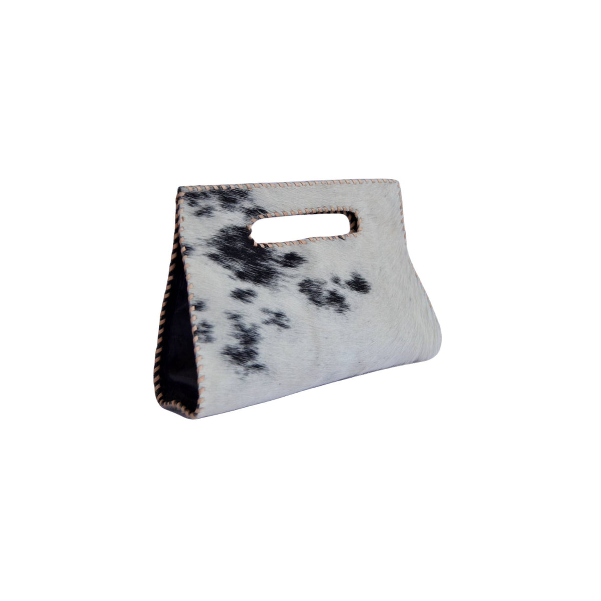Mia Clutch in Cowhide Hairon Leather