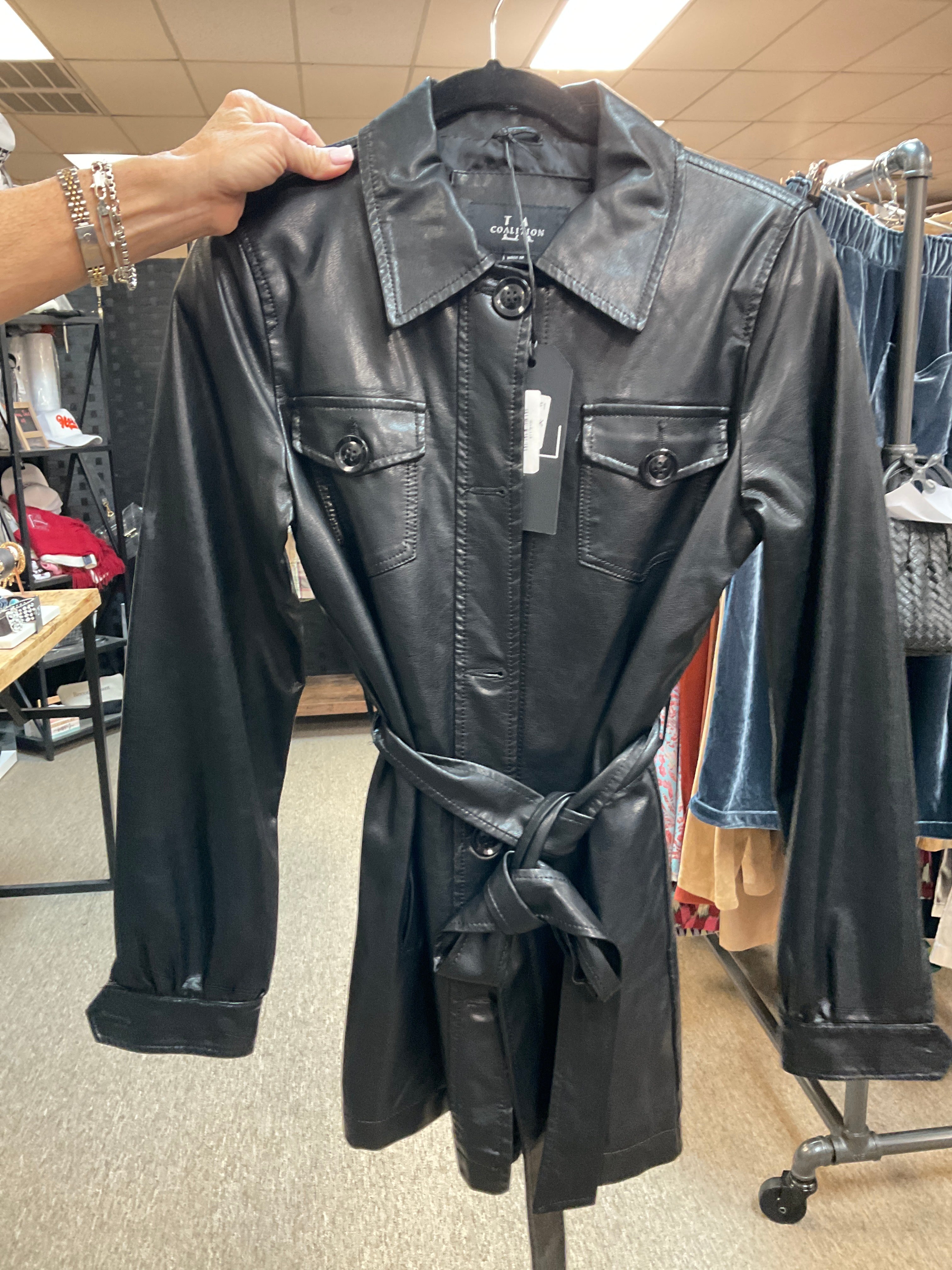 Vegan Belted Jacket