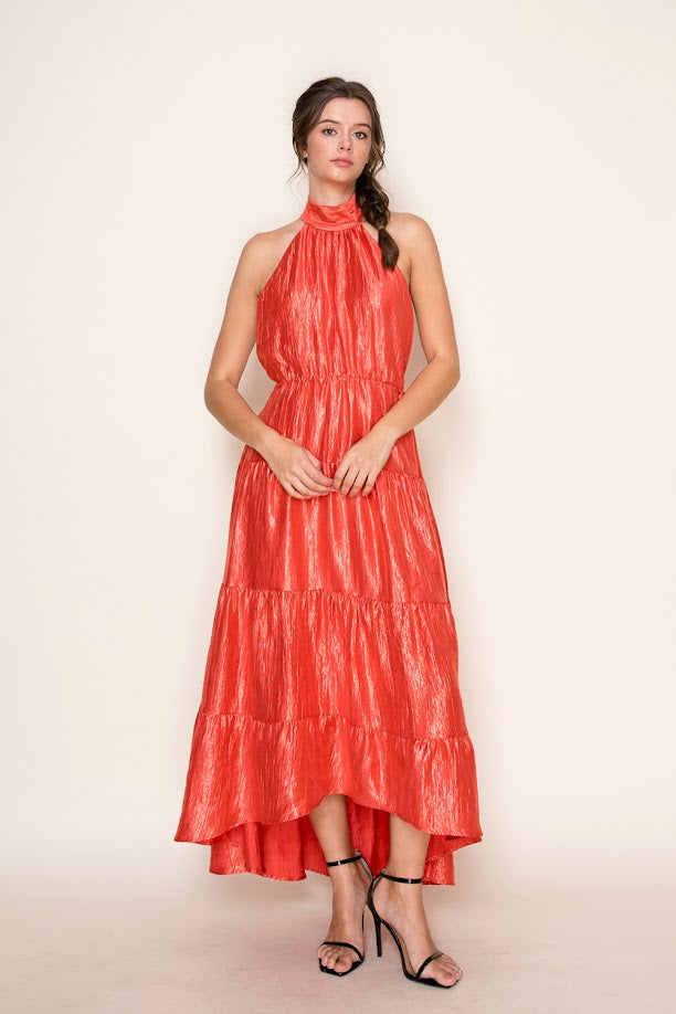 Tiered Halter Dress