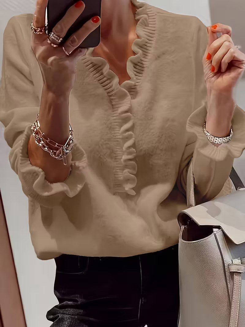 Soft Ruffle Sweater