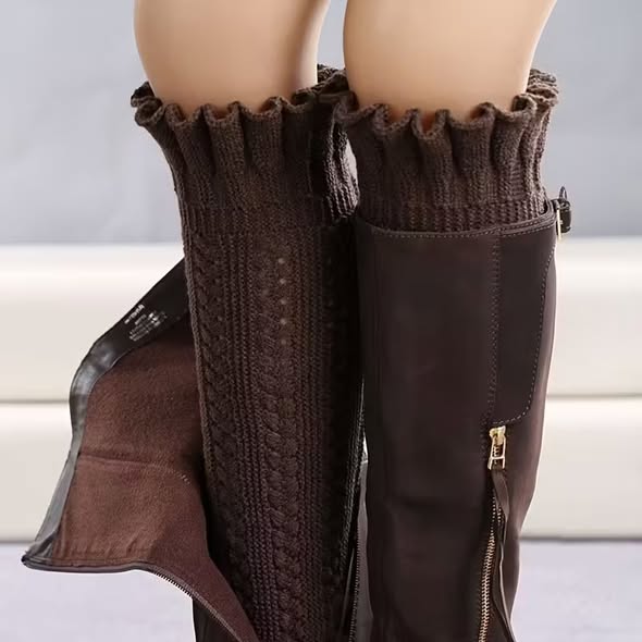 Ruffle Boot Socks