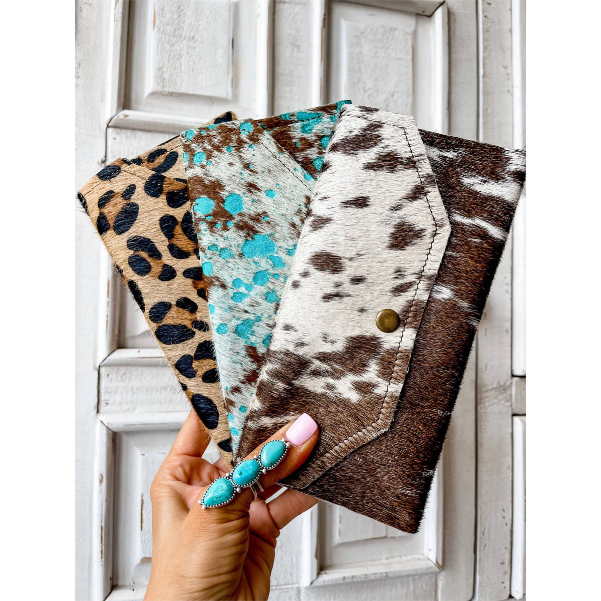 Western Cowhide Hair On Wallet